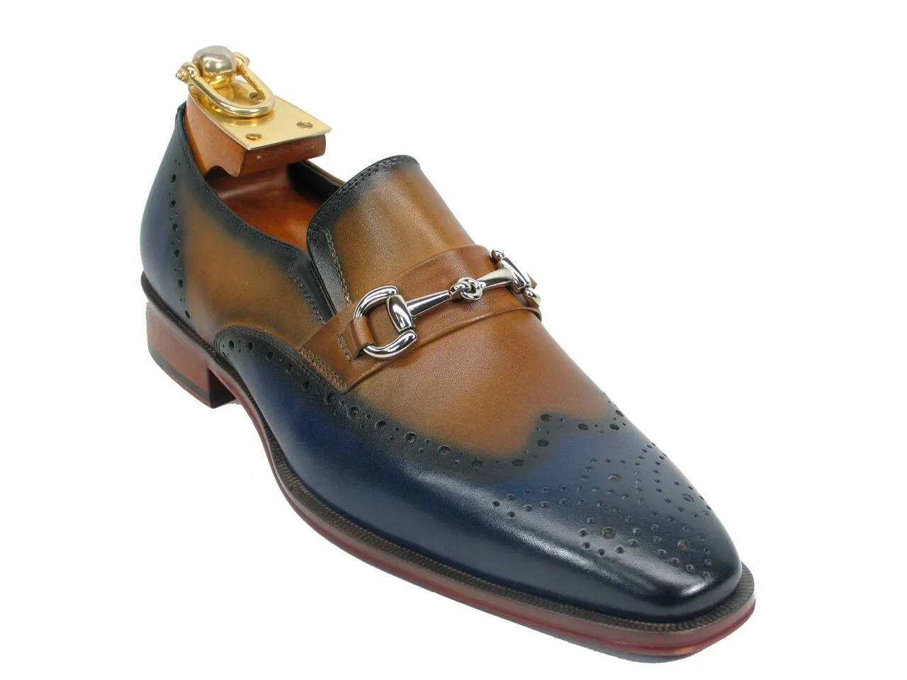 KS261-04 Wholecut Two Tone Buckle Loafer