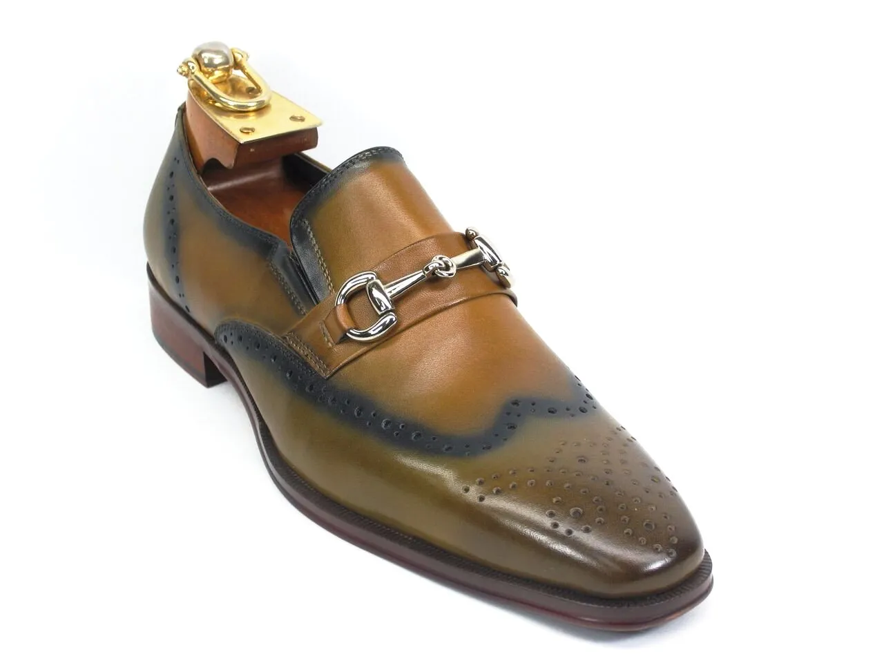 KS261-04 Wholecut Two Tone Buckle Loafer