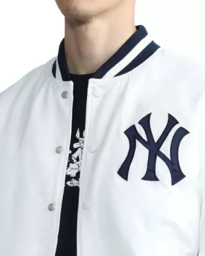 Letterman New Era NY Yankees Varsity White Jacket