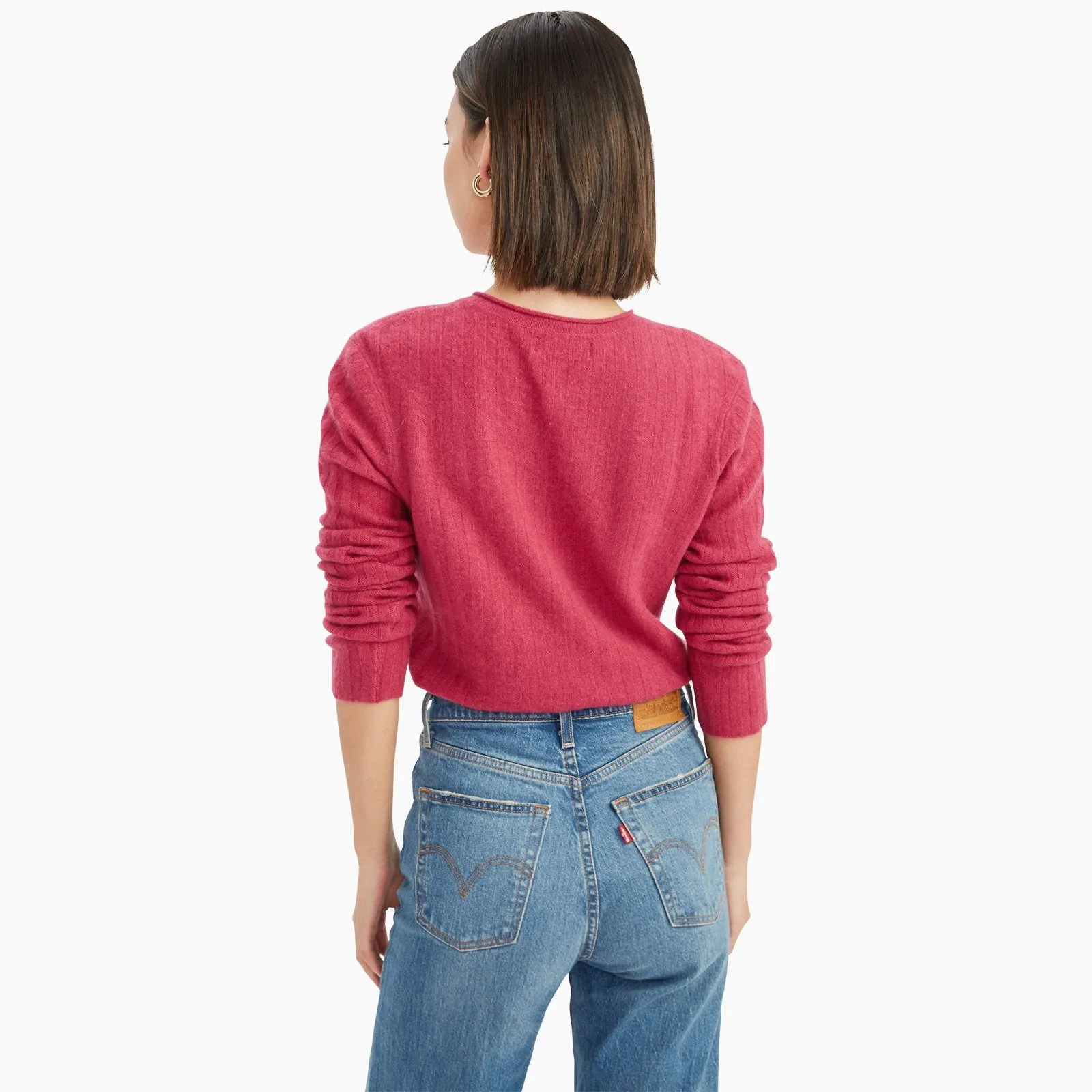 Lightweight Cashmere Ribbed Sweater