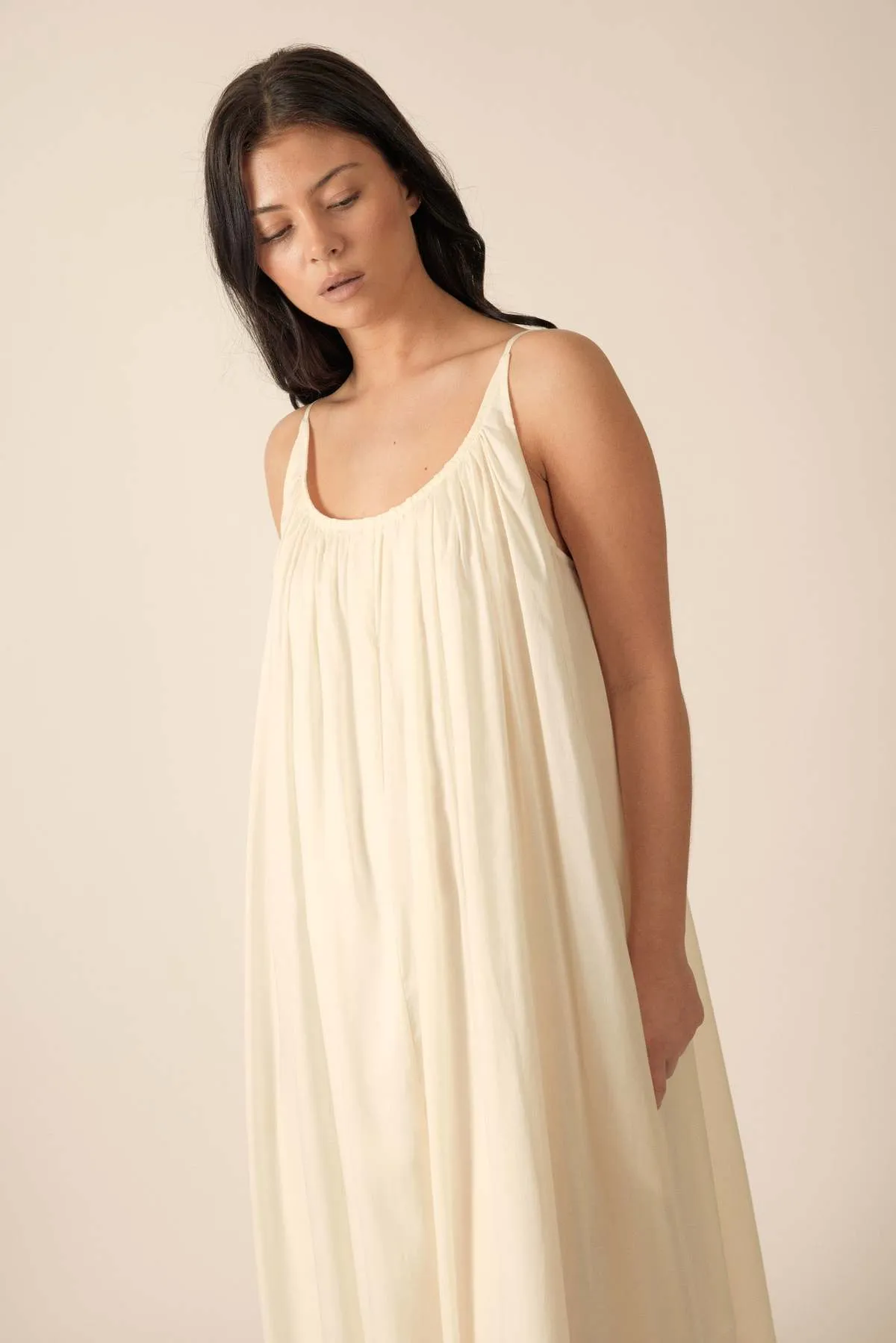 Low Back Cami Dress - Ecro