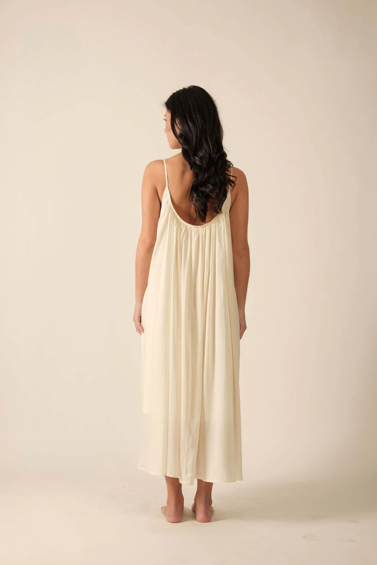 Low Back Cami Dress - Ecro