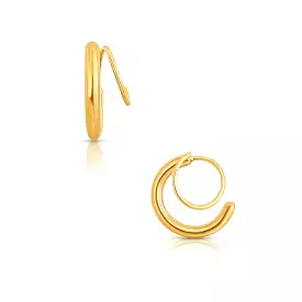 Maisie Spiral Gold Earrings