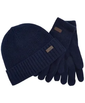 Men's Barbour Carlton Beanie & Gloves Gift Set