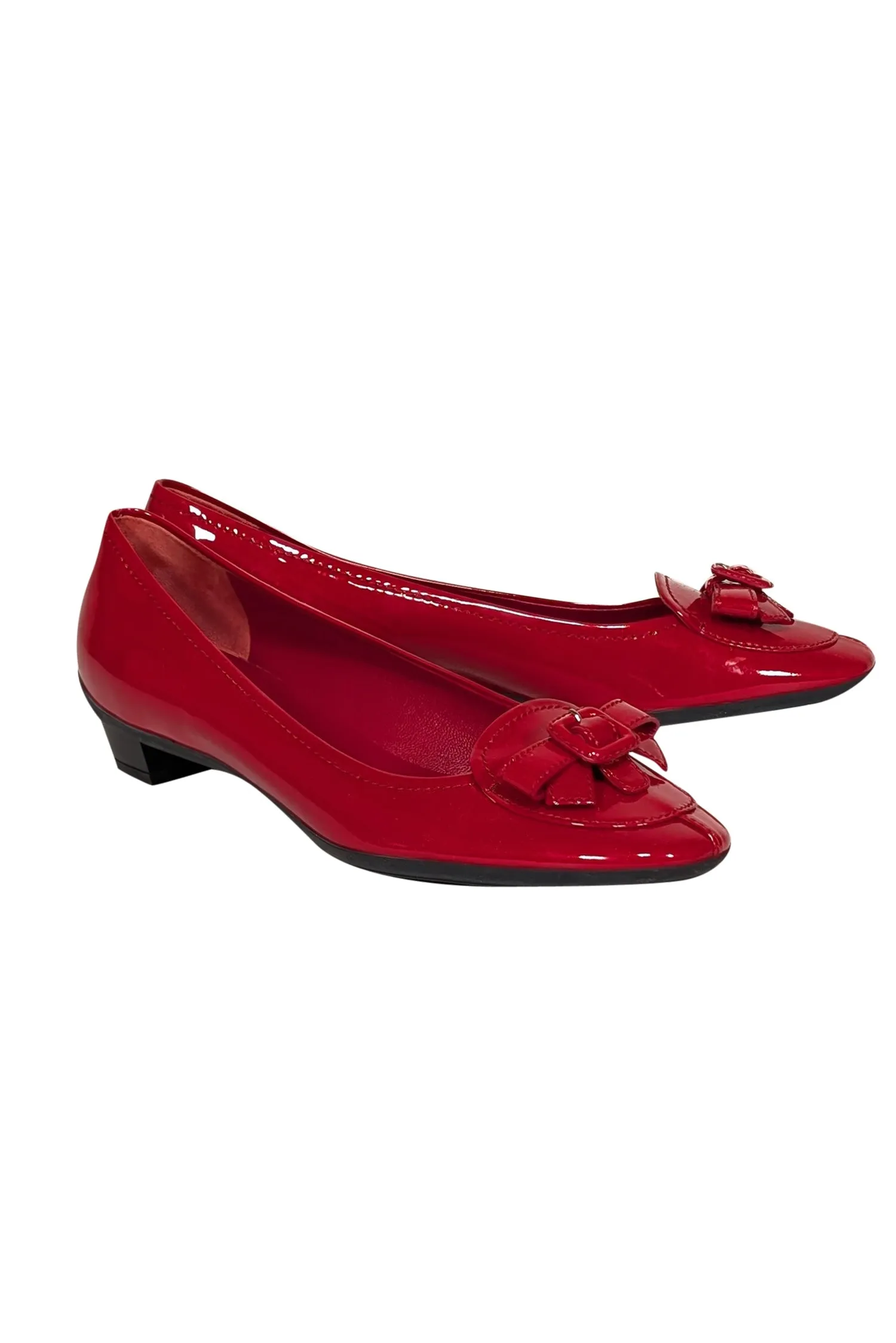 Miu Miu - Red Patent Leather Loafers Sz 8