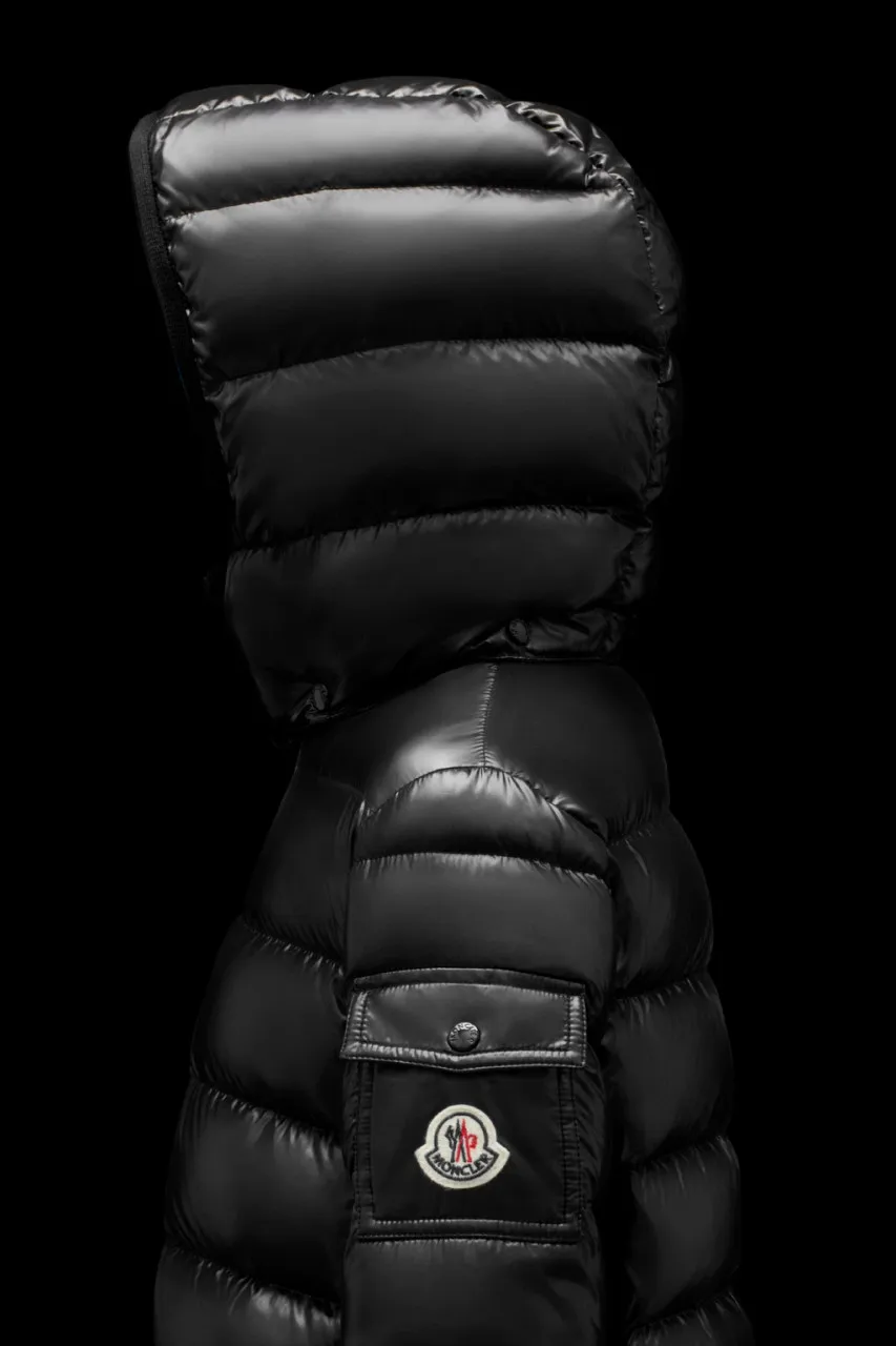 Moncler Moka Long Coat Black