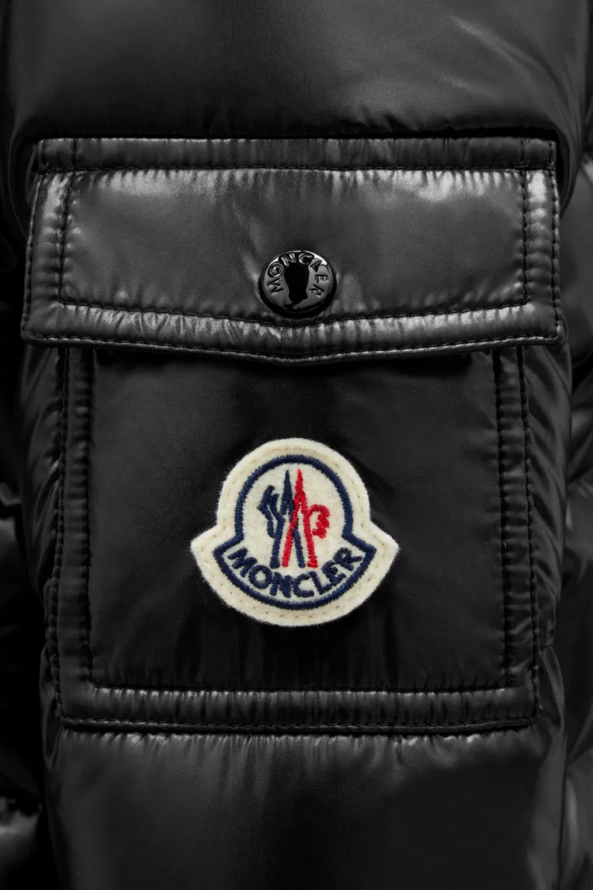 Moncler Moka Long Coat Black