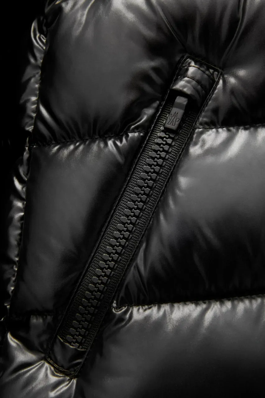 Moncler Moka Long Coat Black