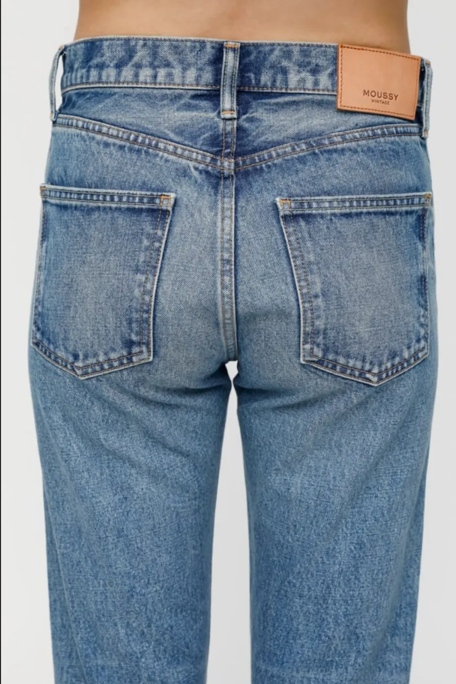 Moussy Vintage Kepner Tapered Hi- Waisted Jeans