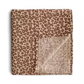 Muslin Swaddle Blanket Organic Cotton - Leopard