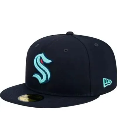 New Era Men's NHL Deep Sea Seattle Kraken Core 59FIFTY Fitted Hat