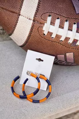 Offense Thread Wrapped Hoop Earrings