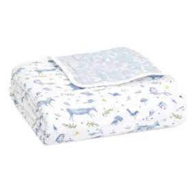 Organic Cotton Dream Blanket - Outdoors Sleepy Forest