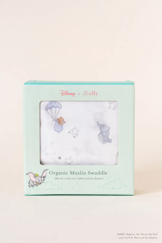 Organic Cotton Swaddle - Baby Dumbo