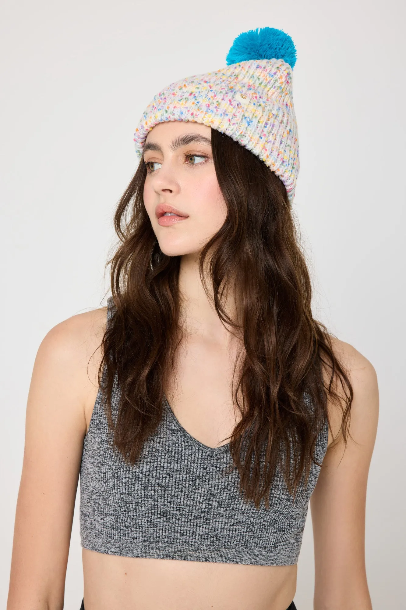 Peace Pompom Beanie