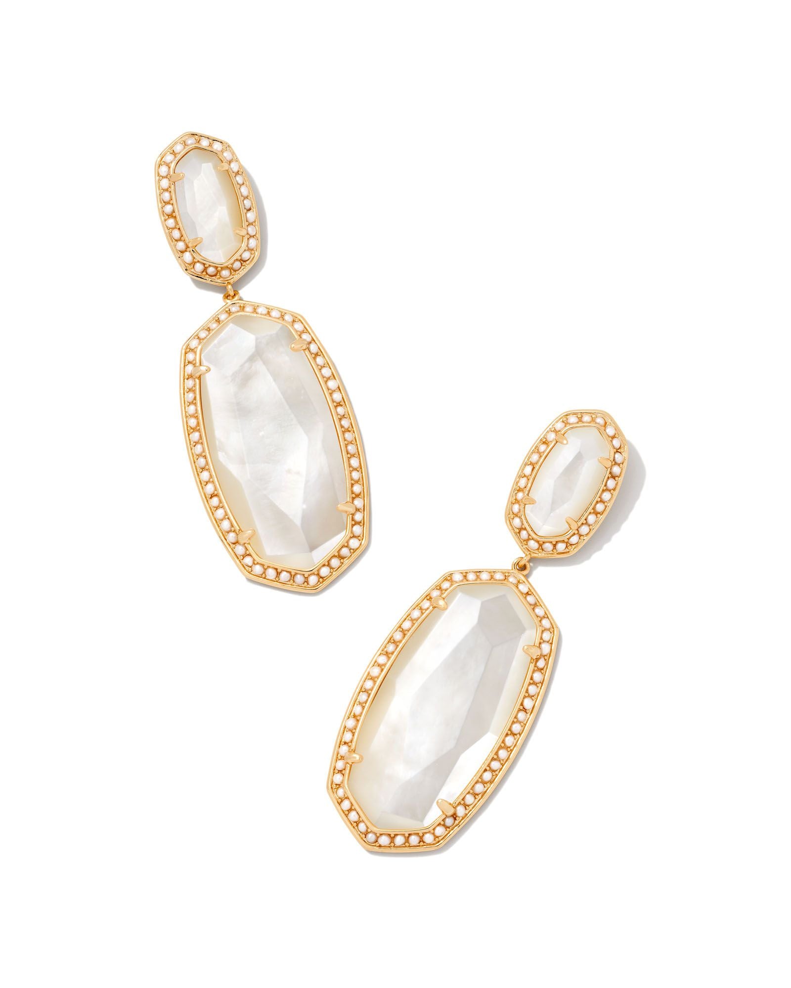 Pearl Beaded Ellie Statement Earrings