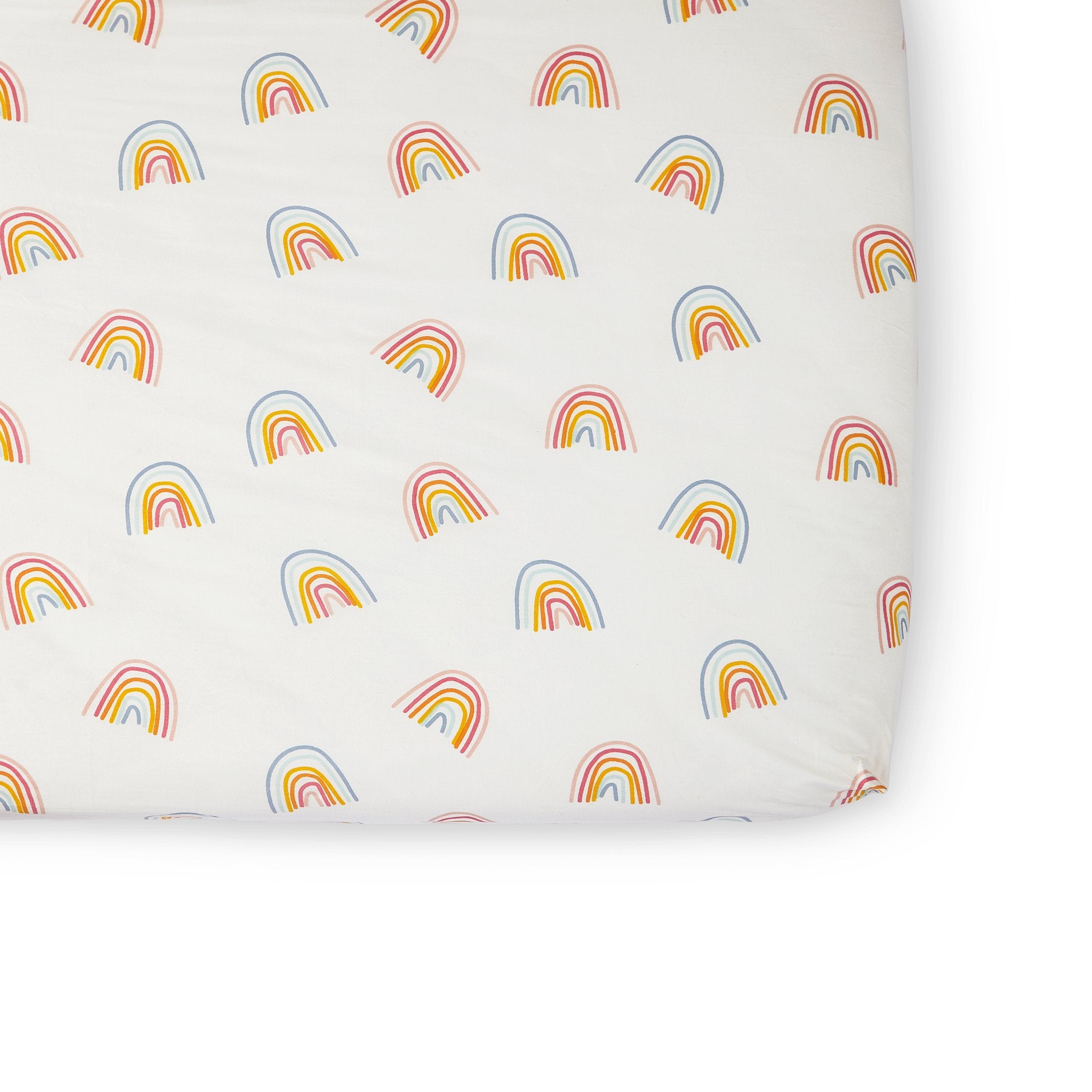 Pehr Organic Cotton Crib Sheet - Happy Days Rainbow