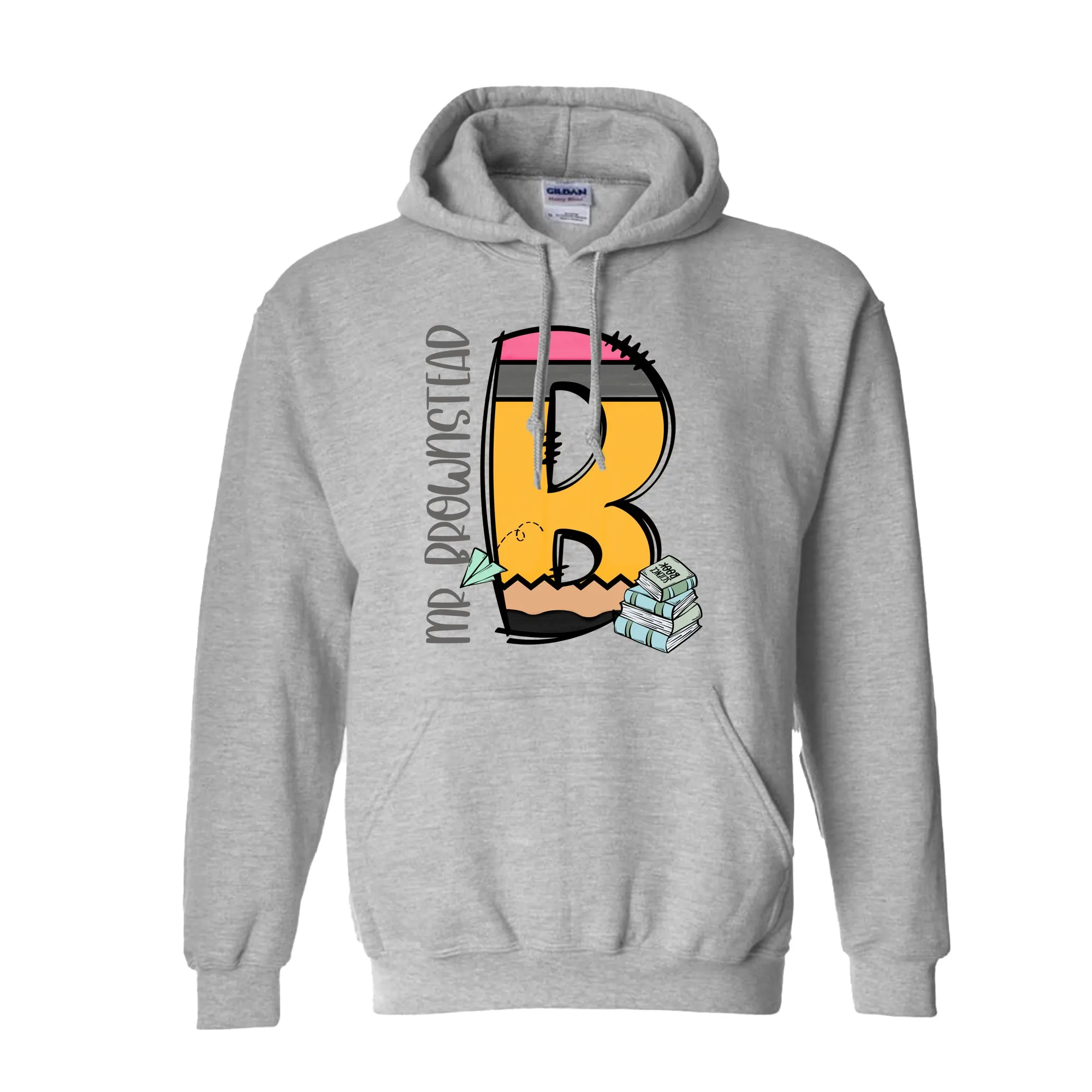 Pencil Letter (Books) - HOODIE - Youth and Adult