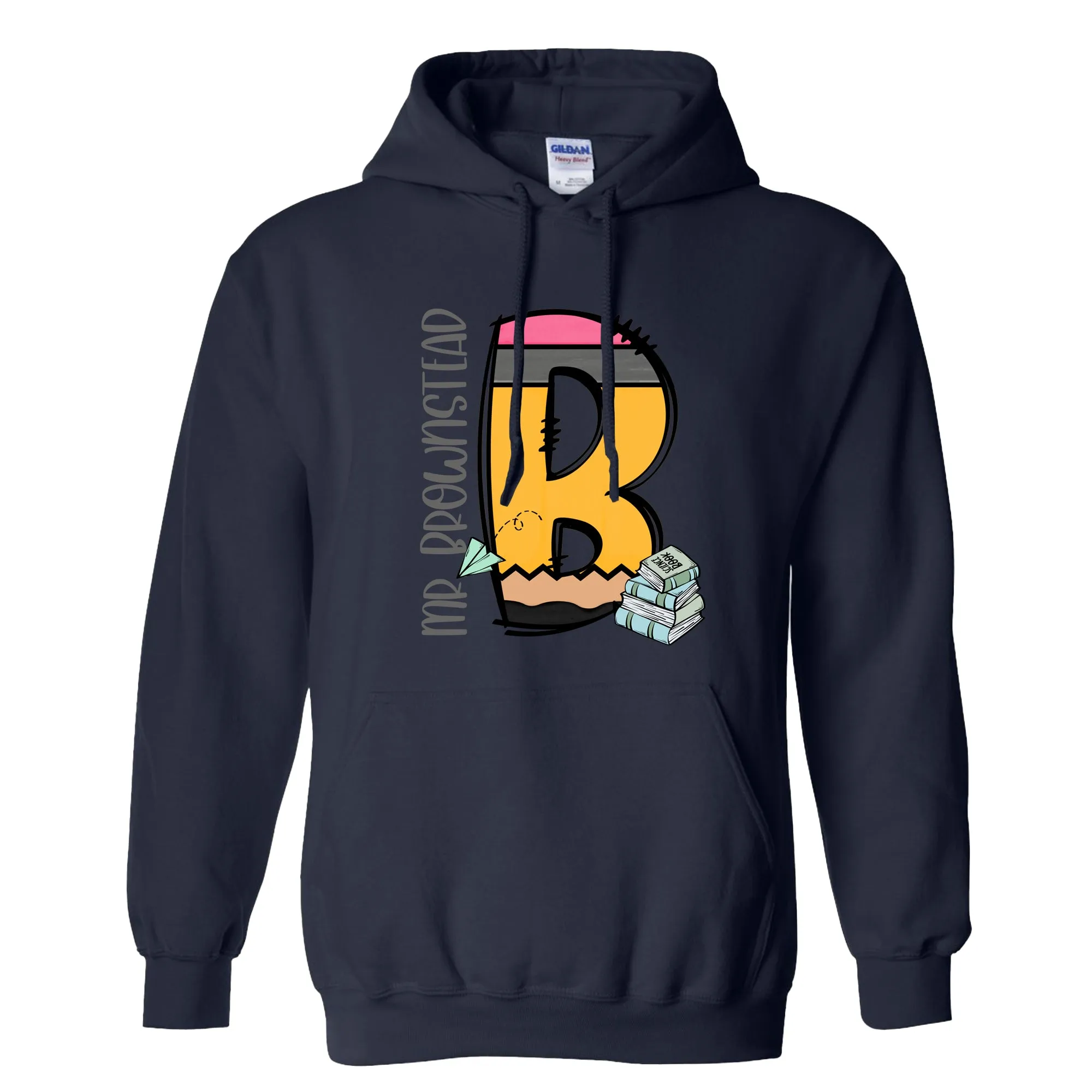 Pencil Letter (Books) - HOODIE - Youth and Adult