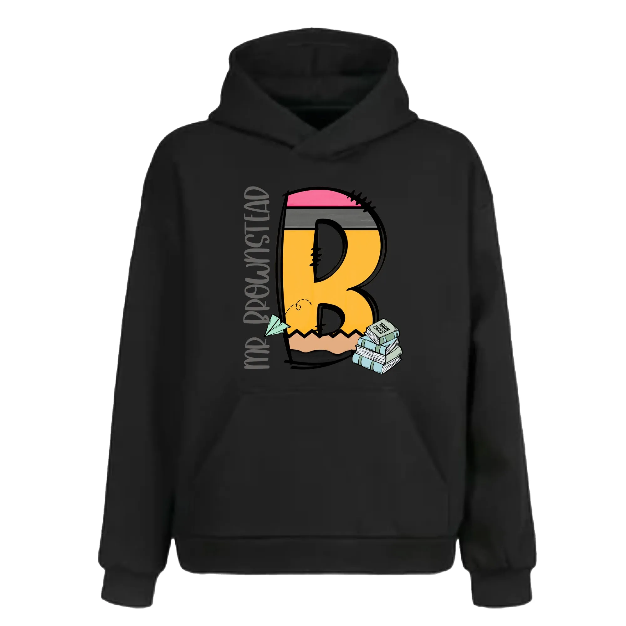 Pencil Letter (Books) - HOODIE - Youth and Adult