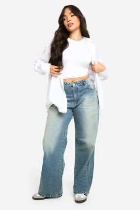 Plus Basics High Waisted Boyfriend Jeans