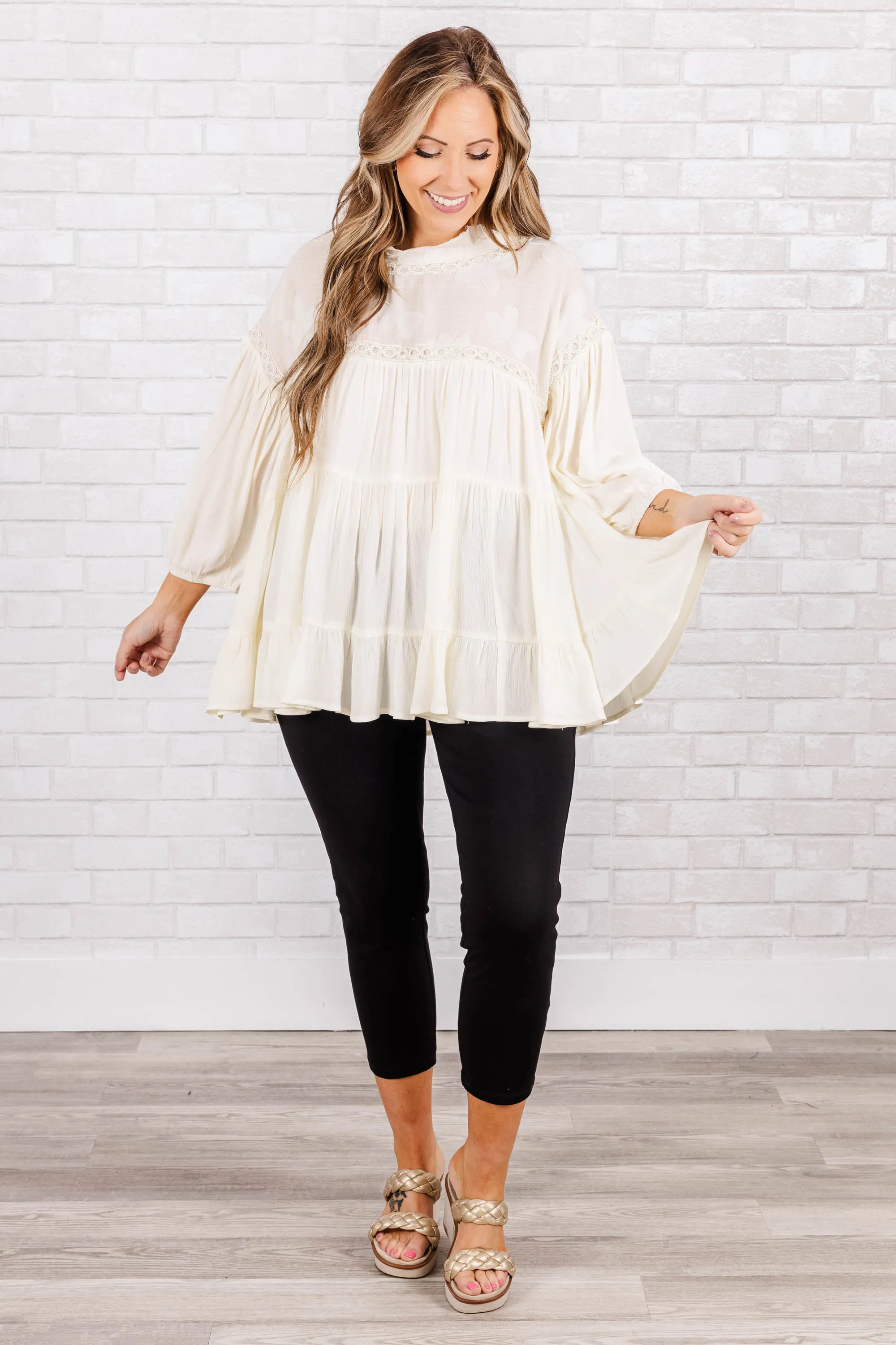 Pretty Soul Top, Cream