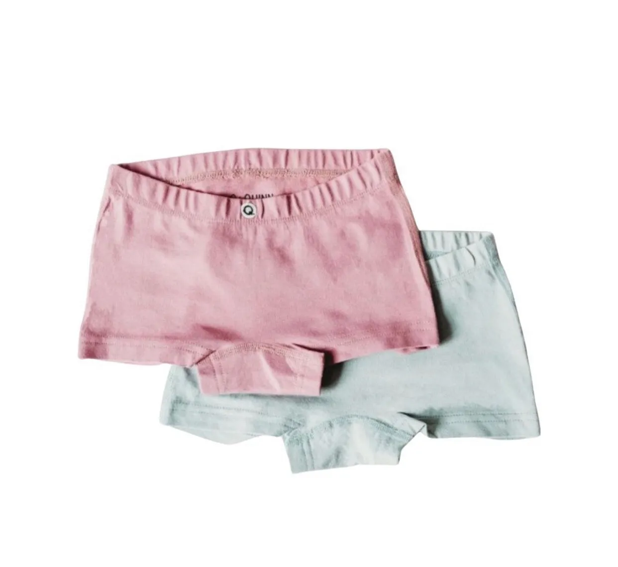 Q for Quinn- Pastel Collection Organic Cotton Girls Boyshorts