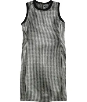 Ralph Lauren Womens Houndstooth Sheath Dress