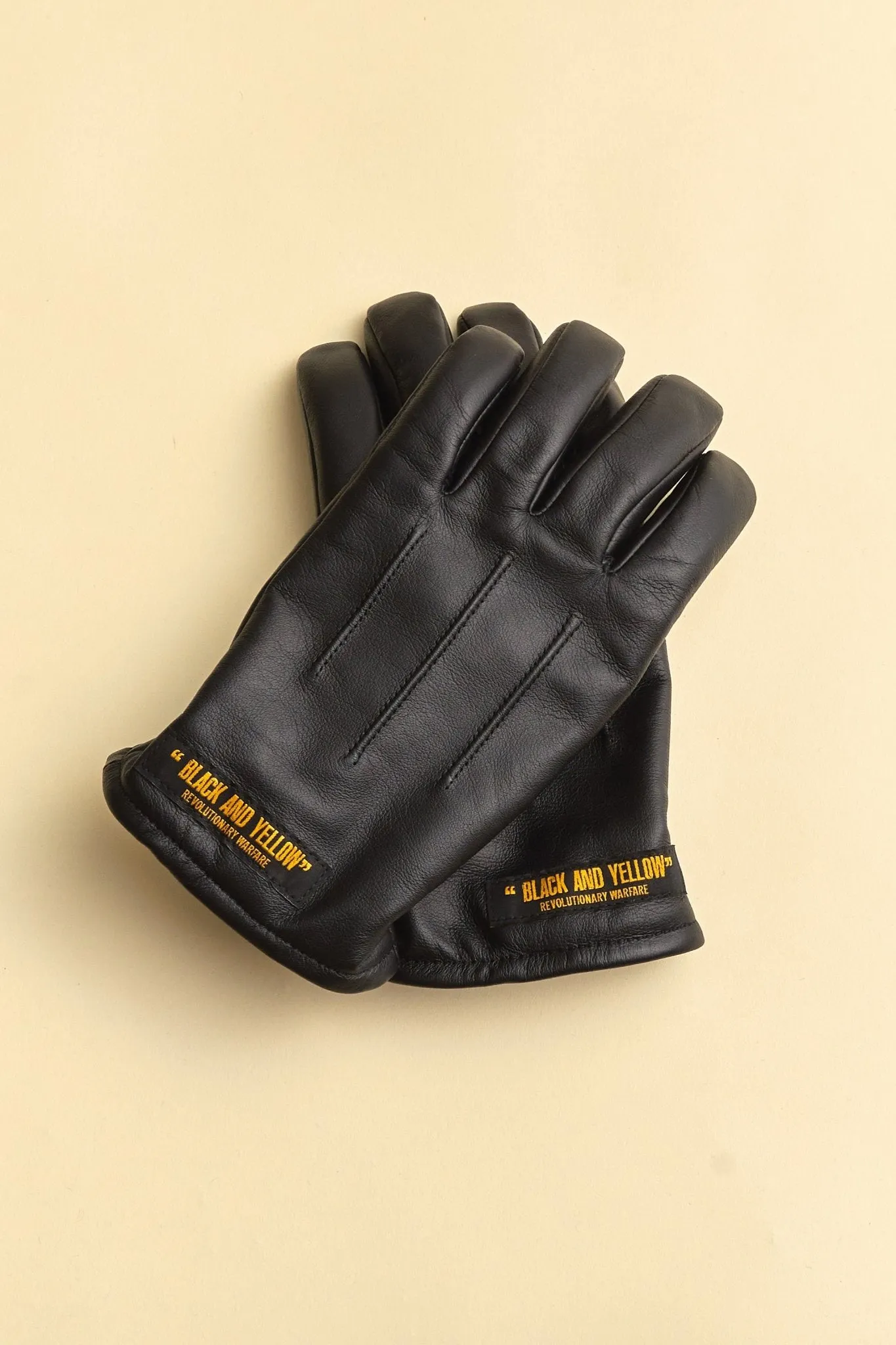 Rats Liner Leather Gloves - Black