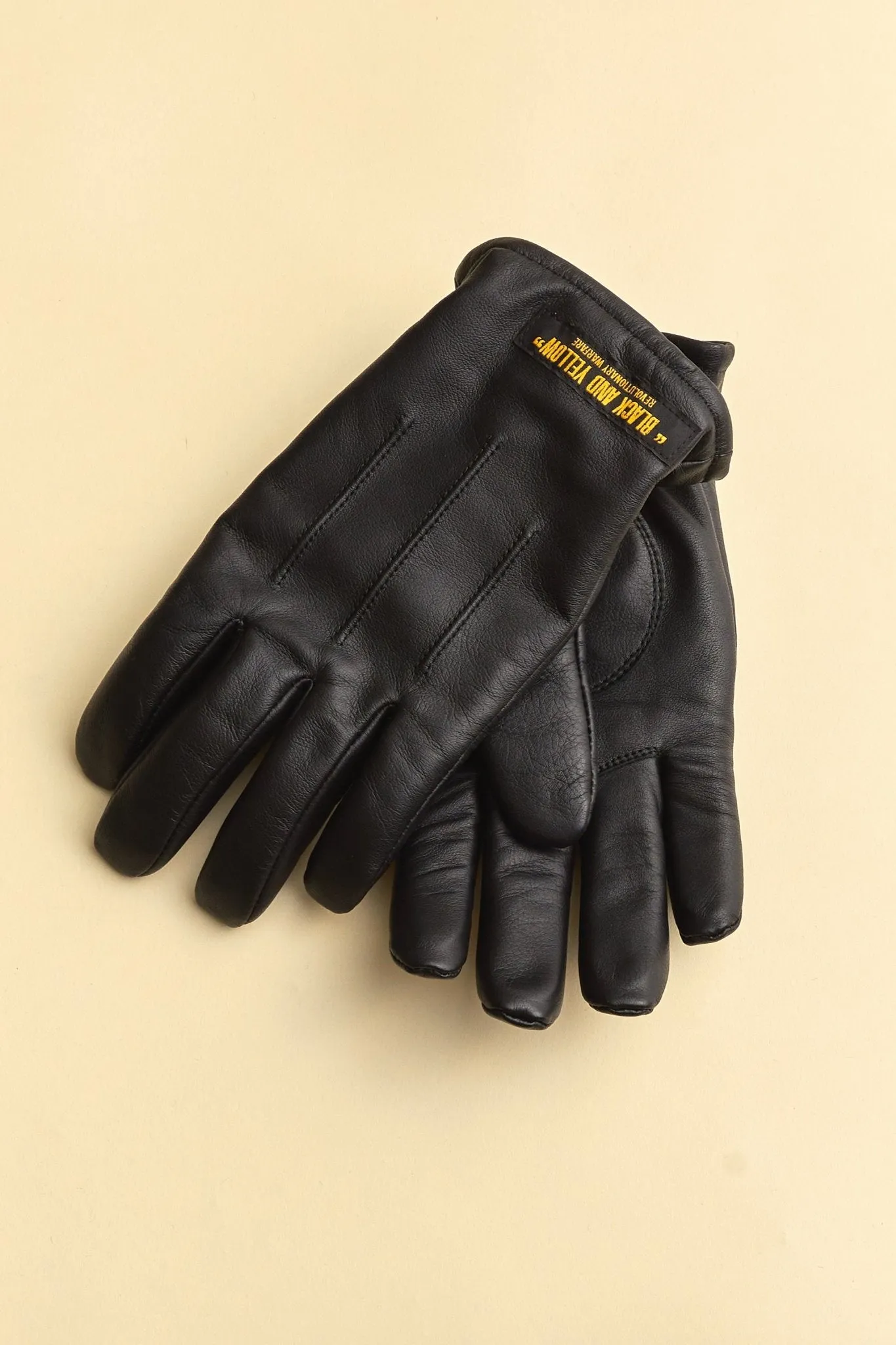 Rats Liner Leather Gloves - Black