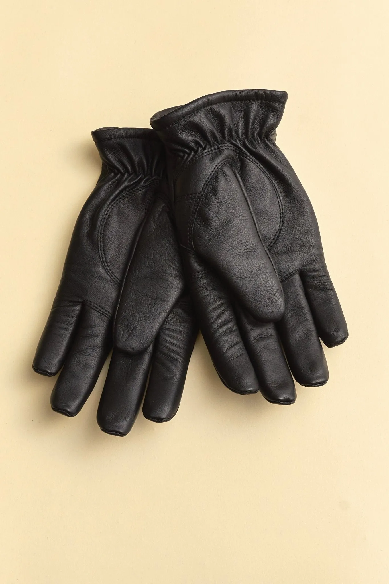 Rats Liner Leather Gloves - Black