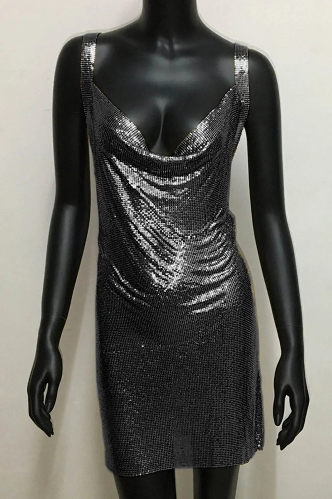 Rhinestone Glitter Cami Dress