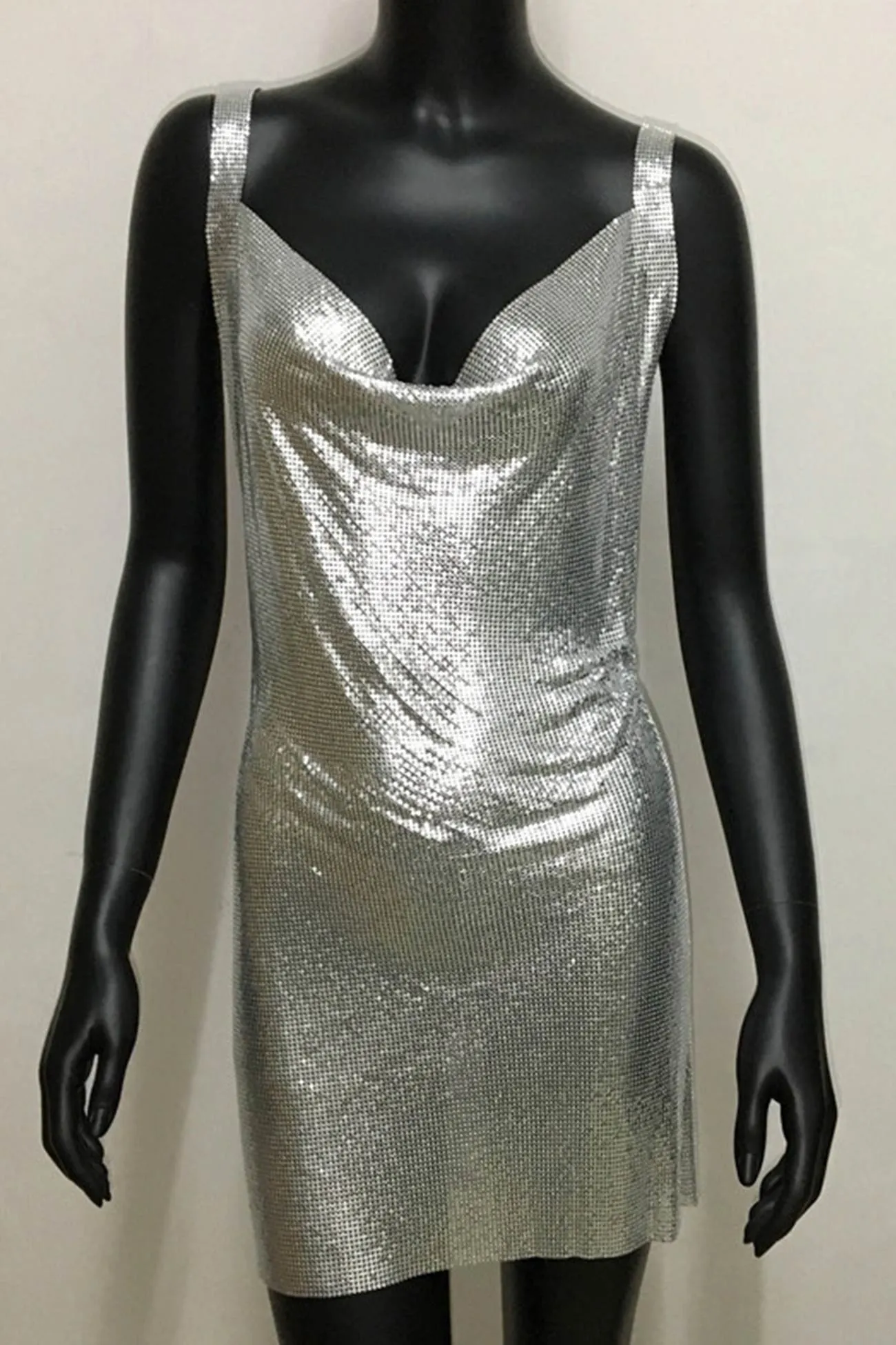 Rhinestone Glitter Cami Dress