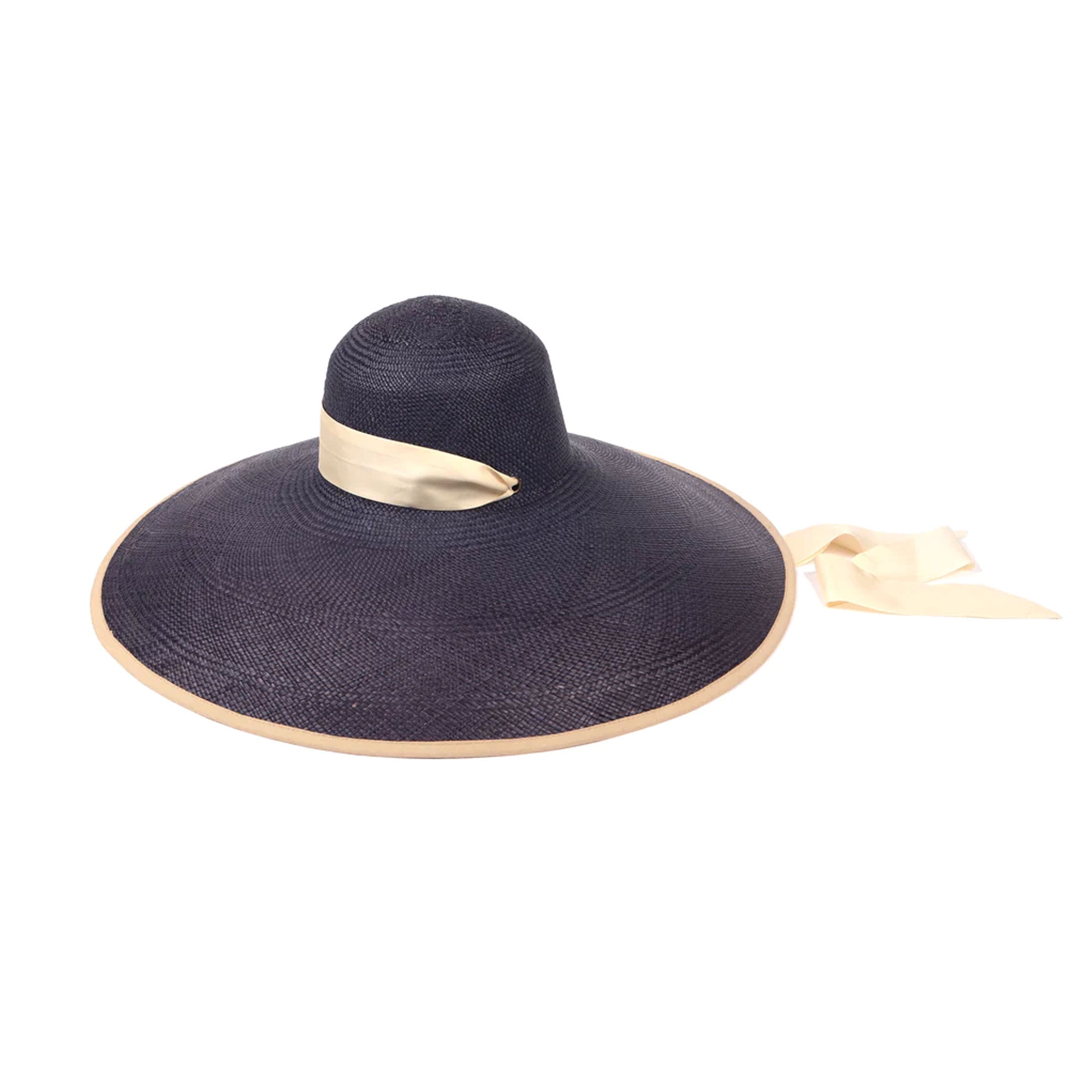 Rina Wide Brim Hat, Navy