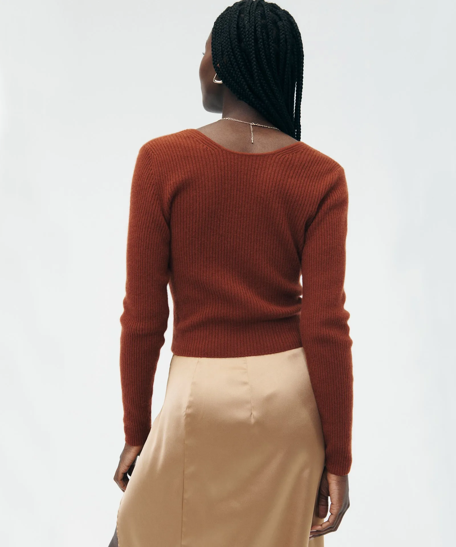 Signature Cashmere Crossover Sweater