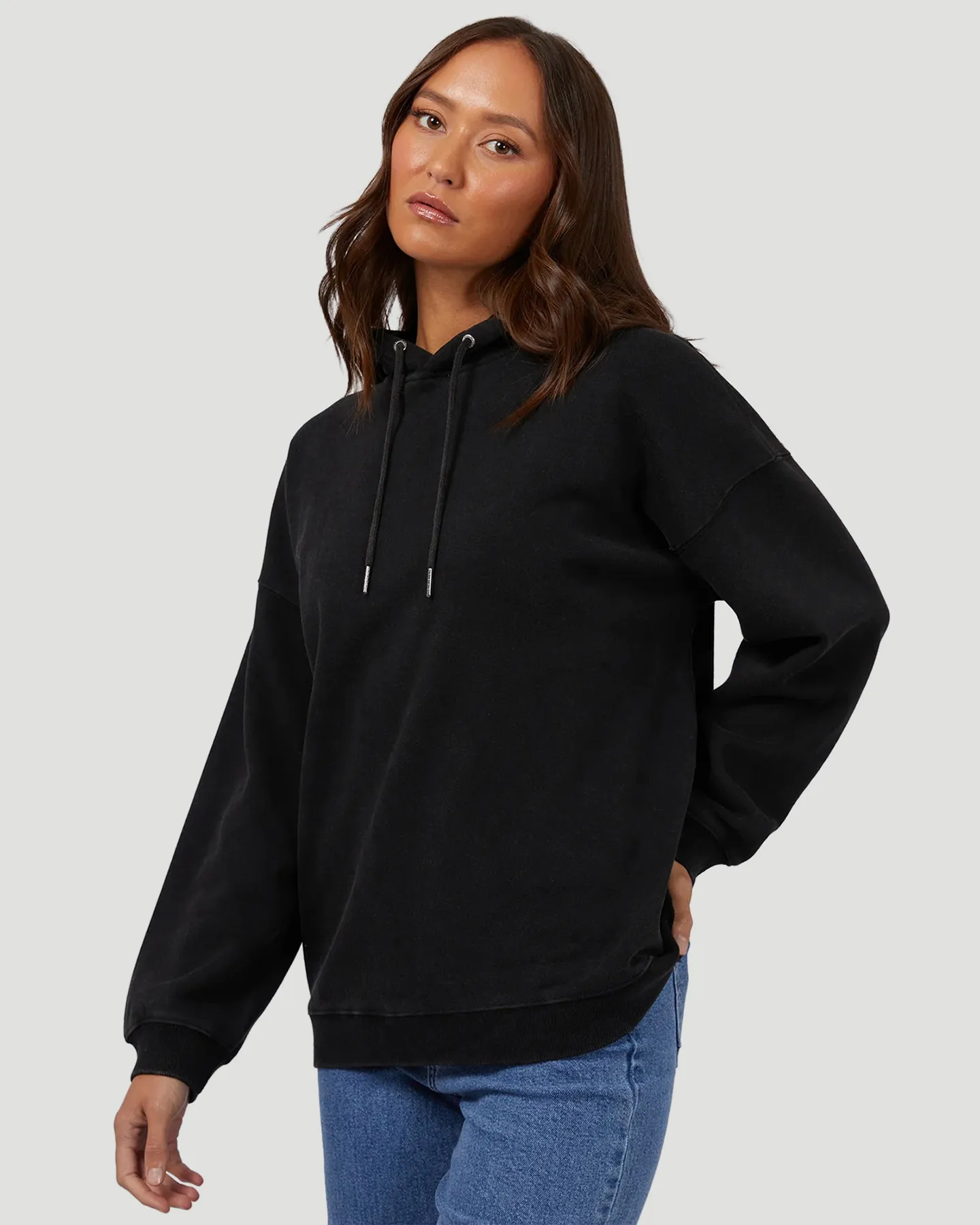 Silent Theory Oversized Hoody - Washed Black | SurfStitch