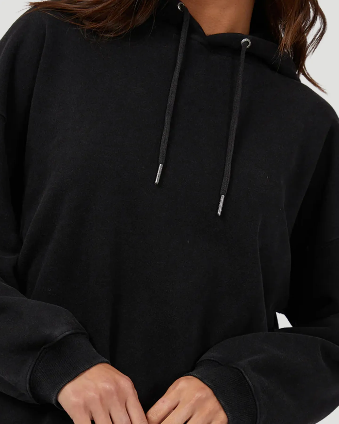 Silent Theory Oversized Hoody - Washed Black | SurfStitch