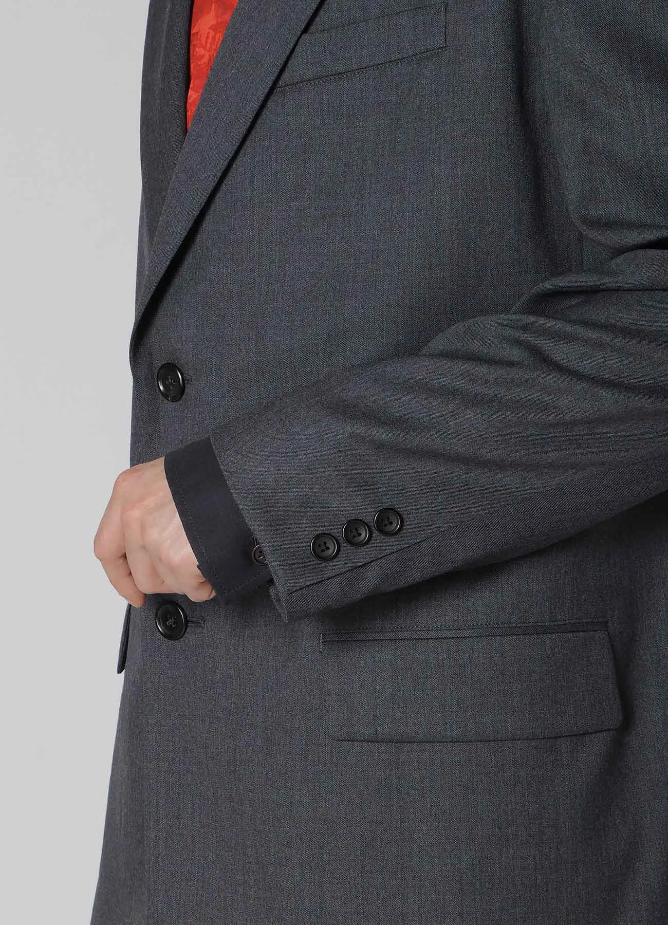 SUIT GABARDINE JACKET WITH 2-BUTTONS