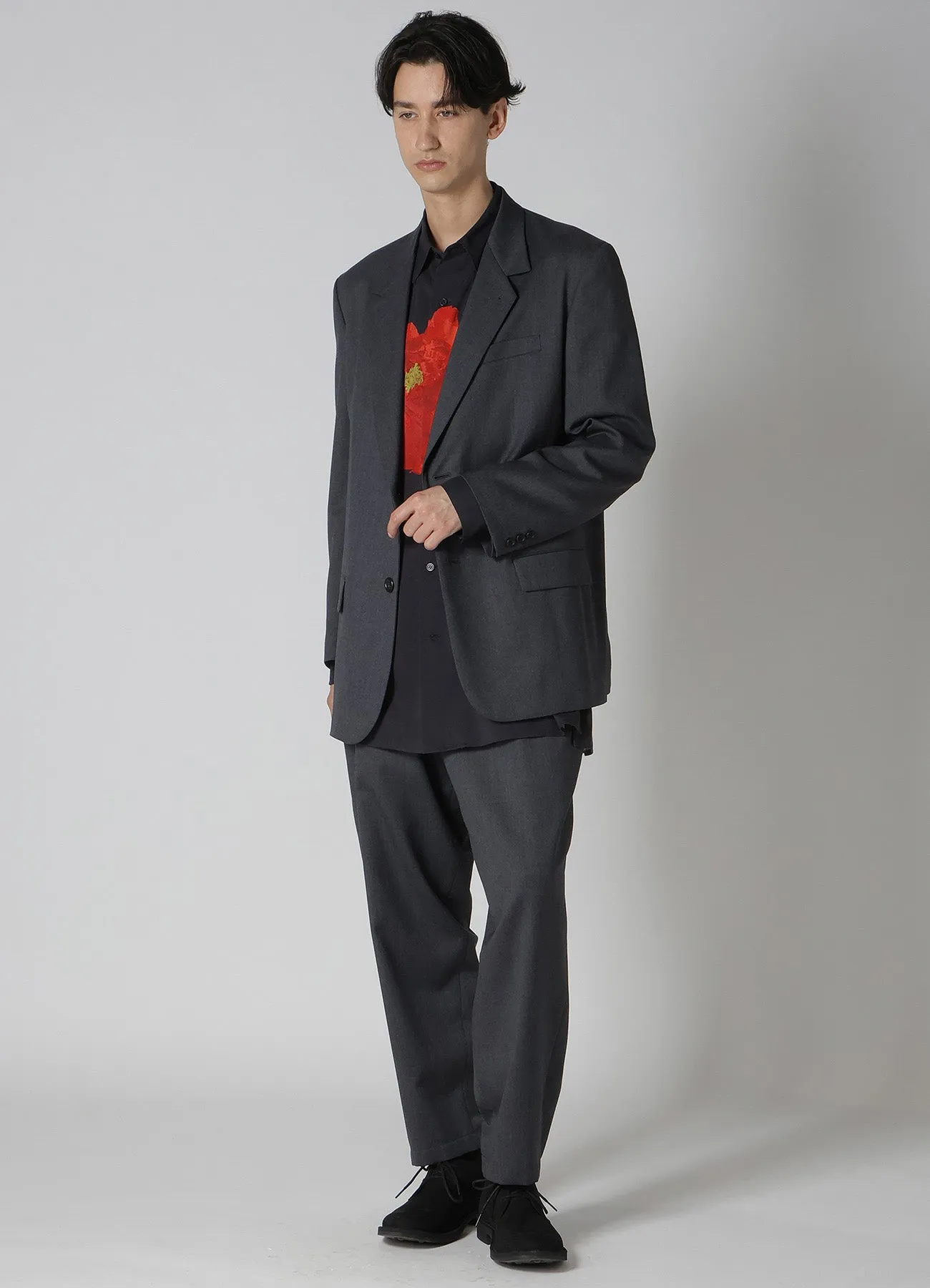 SUIT GABARDINE JACKET WITH 2-BUTTONS