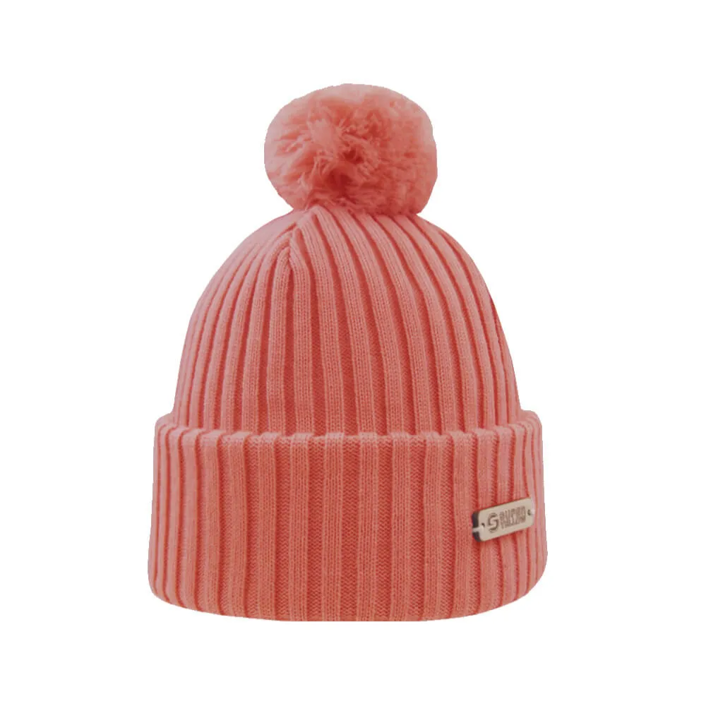 Superyellow Kide Coral Merino Wool Beanie (Unisex)