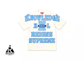 Supreme Overprint Knowledge S/S Top Cream