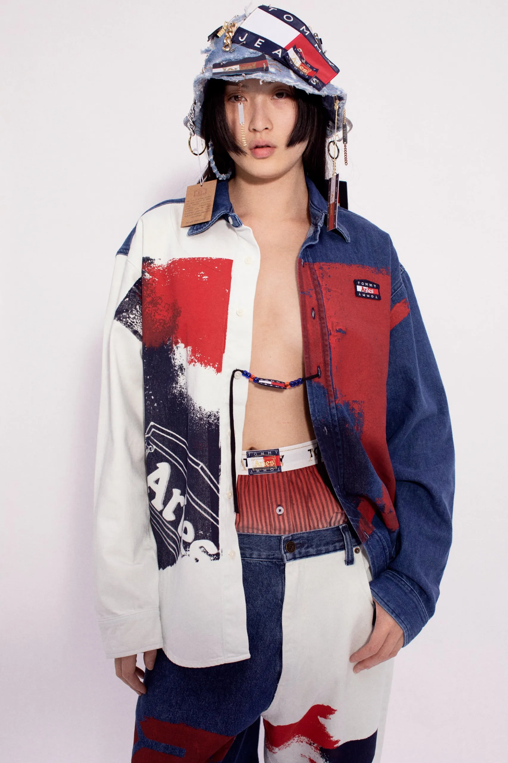 Tommy x Aries Denim Flag Shirt