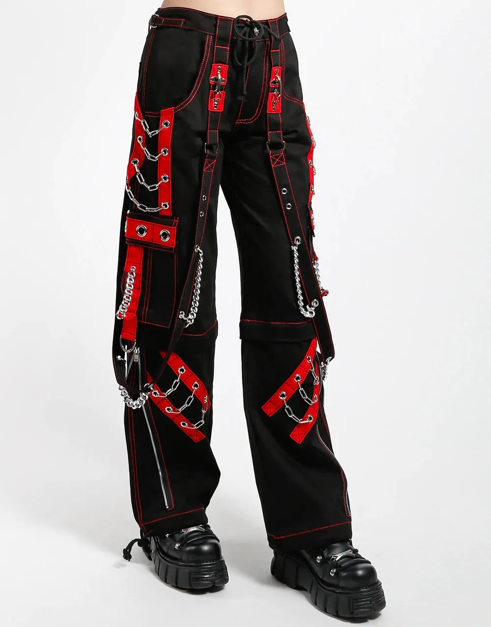 Tripp Rough Dark Street Black/Red Zip-off Pant