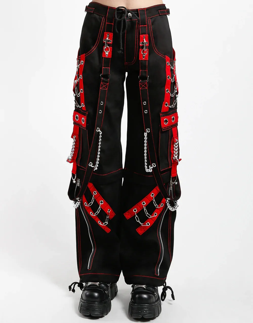 Tripp Rough Dark Street Black/Red Zip-off Pant