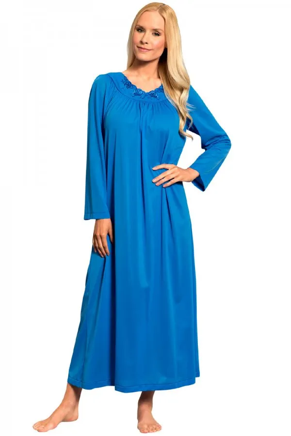 Velrose Lingerie Shadowline Long Sleeve Nightgown