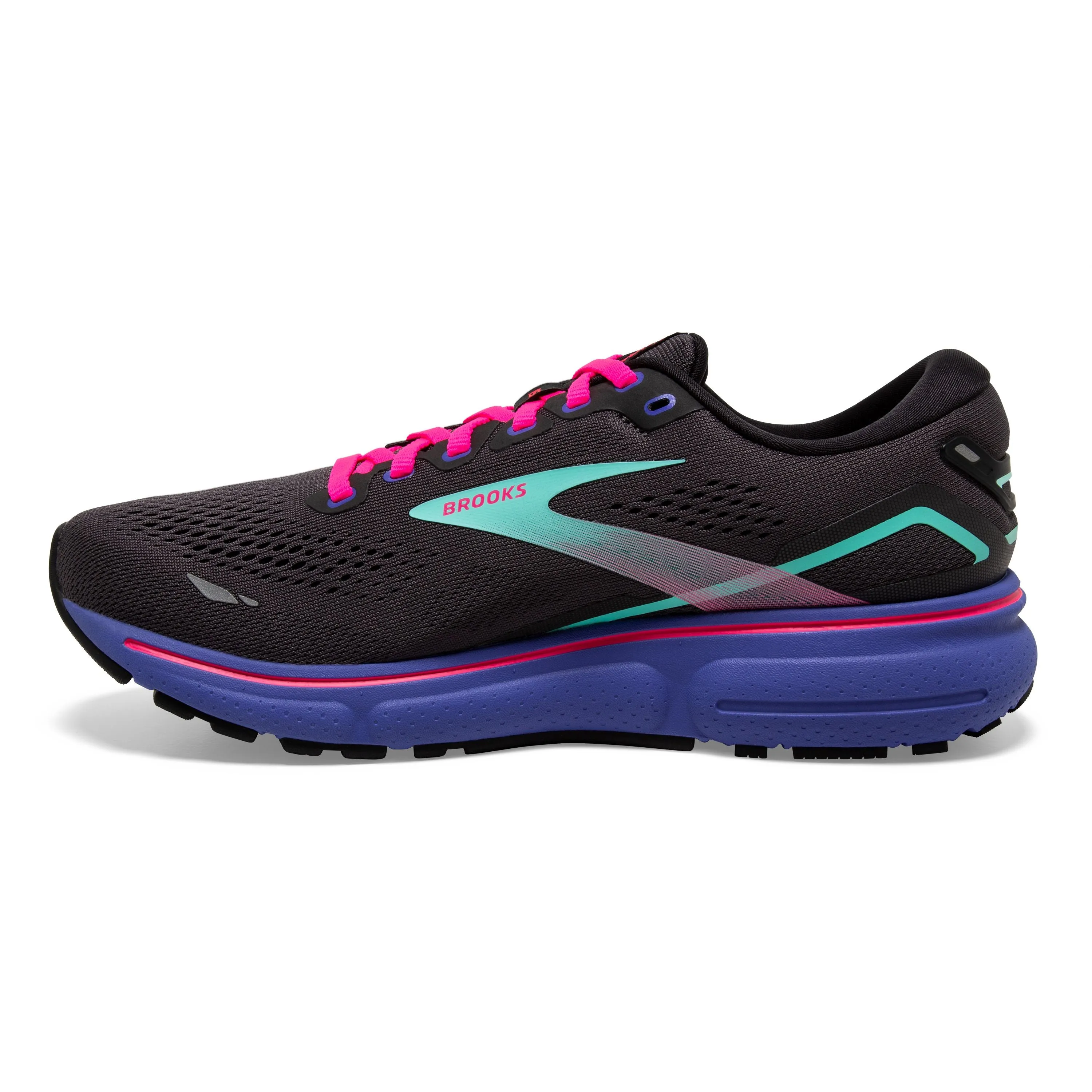 W Brooks Ghost 15 Black/Blue/Aruba