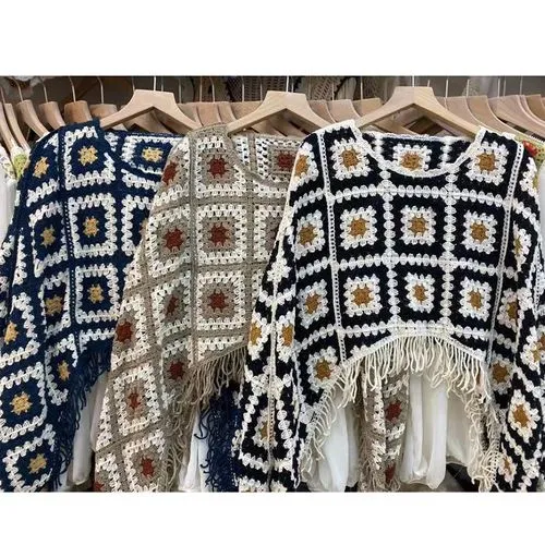 Women's Sweater Long Sleeve Sweaters & Cardigans Tassel Hollow Out Casual Geometric