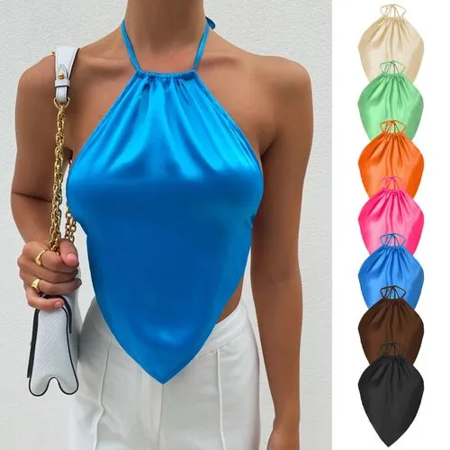 Women's Tank Top Tank Tops Backless Fashion Solid Color