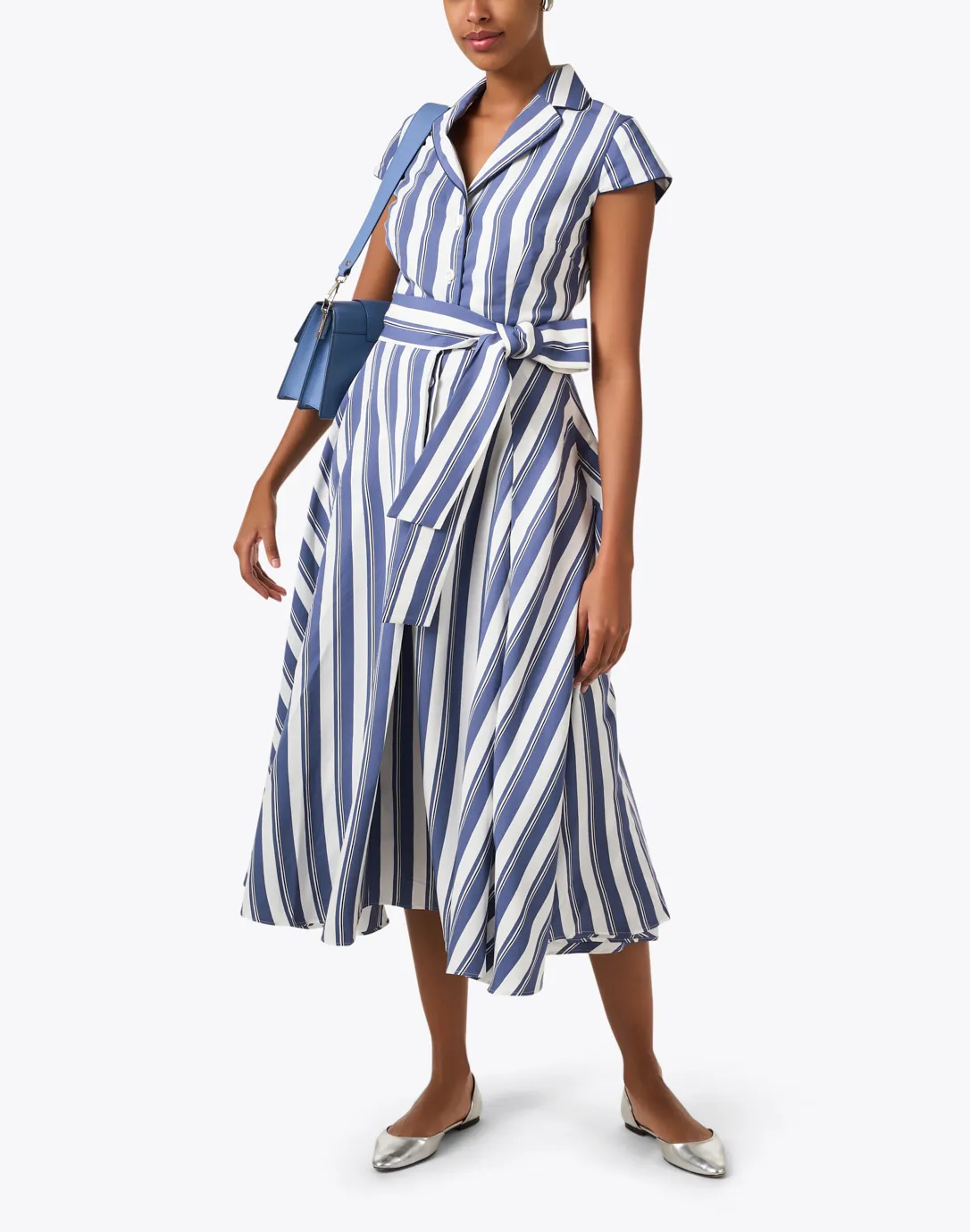 Zoe Blue Striped Dress